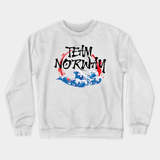 Cheering for athletes and team norway Crewneck Sweatshirt by TIHONA